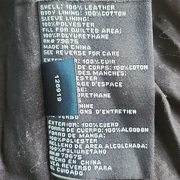 MK 100% Leather motto jacket L - Picture 13 of 13